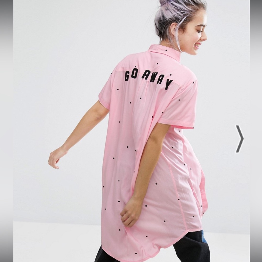 Lazy Oaf GO AWAY Shirt Dress